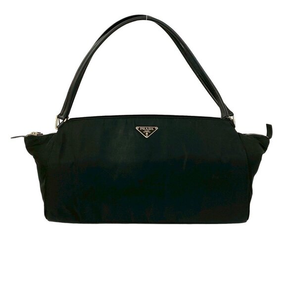 PRADA Black Leather Shoulder Bag - Picture 1 of 10